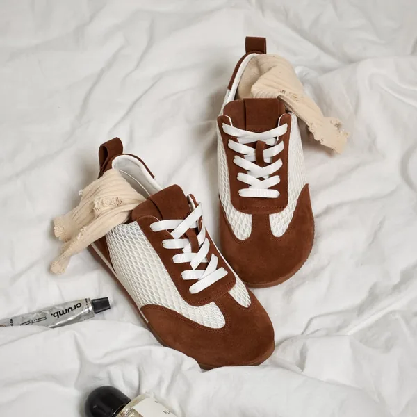 Замшеві кросівки KROKKA STORE у кольорі кориця